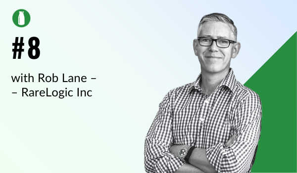 Episode 1 Milk Bottle Shopify Podcast with Rob Lane from RareLgic Inc, a predictive email marketing solution