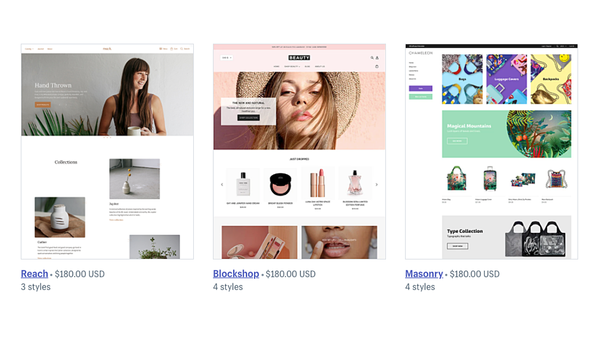 5 Shopify Themes we love in 2019 for your online store