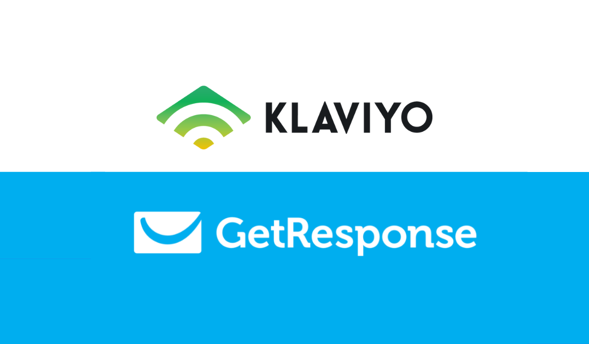 klaviyo logo and get response logo